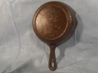 Vintage #3 Unmarked Lodge Pan Notch Heat Ring Cast Iron Skillet #2 Handle