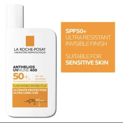 NEW LA ROCHE-POSAY Anthelios SPF 50+ Ultra Protection Invisible Fluid Cream 50ML