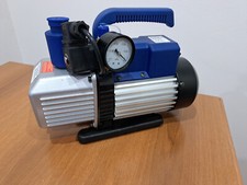 POMPA DEL VUOTO CONDIZIONATORE BISTADIO 90 L/MIN + ELETTROVALVOLA + VACUOMETRO