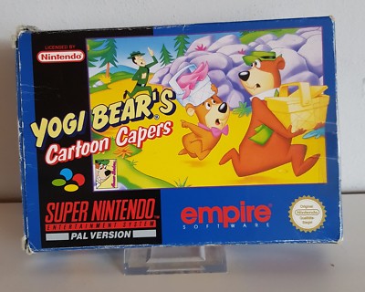  YOGI BEAR´S , Cartoon Capers SNES Super Nintendo,   - OVP+Anleitung  A1683