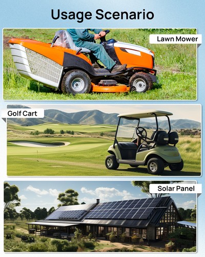 ECO-WORTHY 48V 50Ah 100Ah 200Ah LiFePO4 Lithium Battery Metal Case BMS Golf Cart - Picture 8 of 16