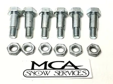 WESTERN FISHER SNOW PLOW TRIP SPRING BAR 6 SHOULDER BOLTS & LOCK NUTS  40905 