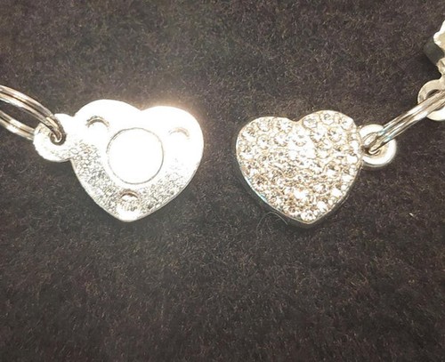 Herz Haustier Halskette Diamant Hund Katze Haustier Halsband Wählen Sie Ihre Größe - Bild 4 von 7