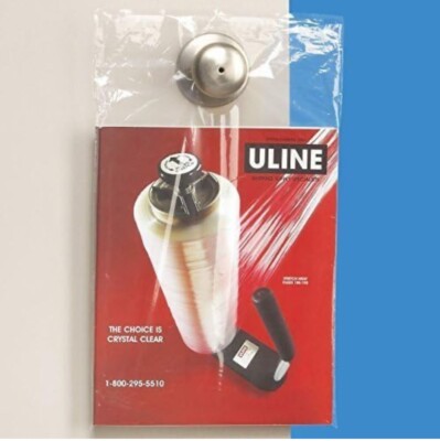 Uline S2177C,9X14, 1.5 mil, Doorknob Bags, 95+% Full, $66 at Uline Incl Shipping