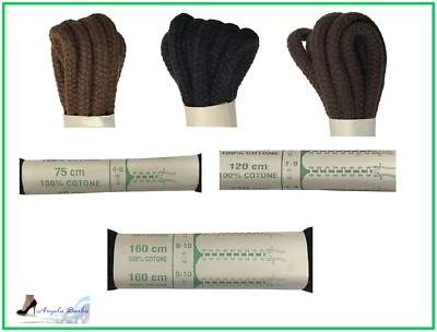 Lacci per Scarpe Tondi Colorati Stringhe Scarponi Anfibi 75 120 160 cm da Uomo