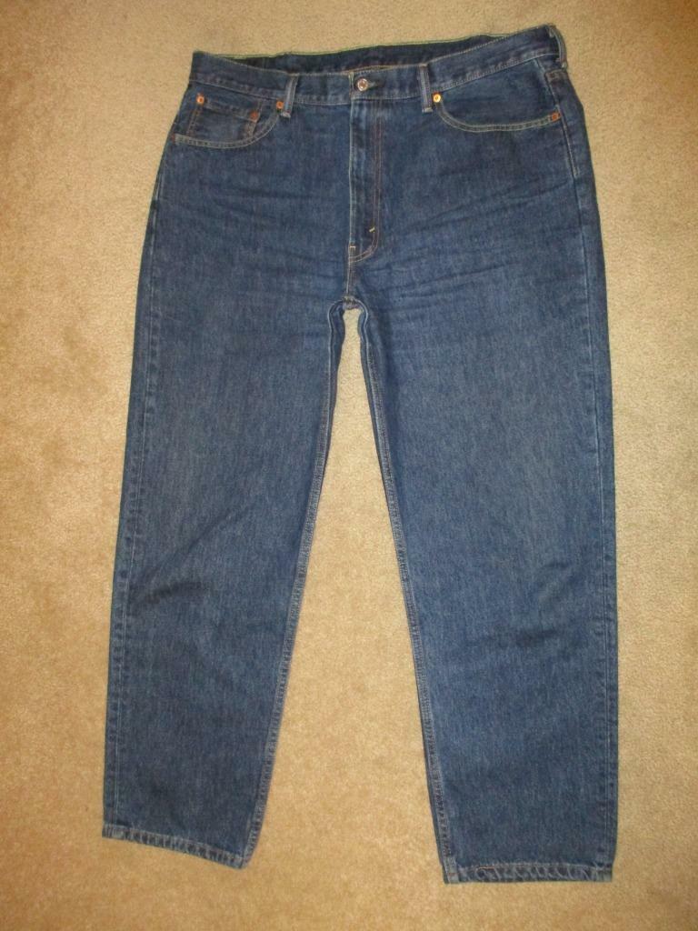 Levis 550 Relaxed Slightly Tapered Leg Men's Jeans Dark Blue Size 40 x 32 Mint