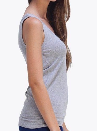 NEU Tutku Damen 6x Unterhemd Grau Tank Top Unterwäsche Feinripp S-XL Achseltop - Bild 1 von 2