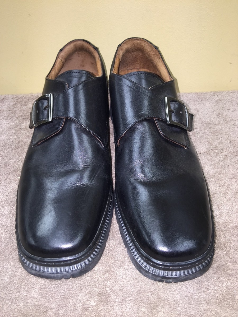 Johnston & Murphy Men Buckle Strap Loafers Dress Shoes Black  display picture 1