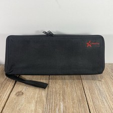 STARITE Black Cassette Carrying Case 15 Capacity Nylon Zipper