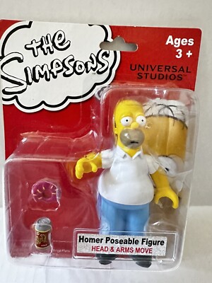 The Simpsons Homer Poseable Figure Universal Studios Exclusive 2016 RARE