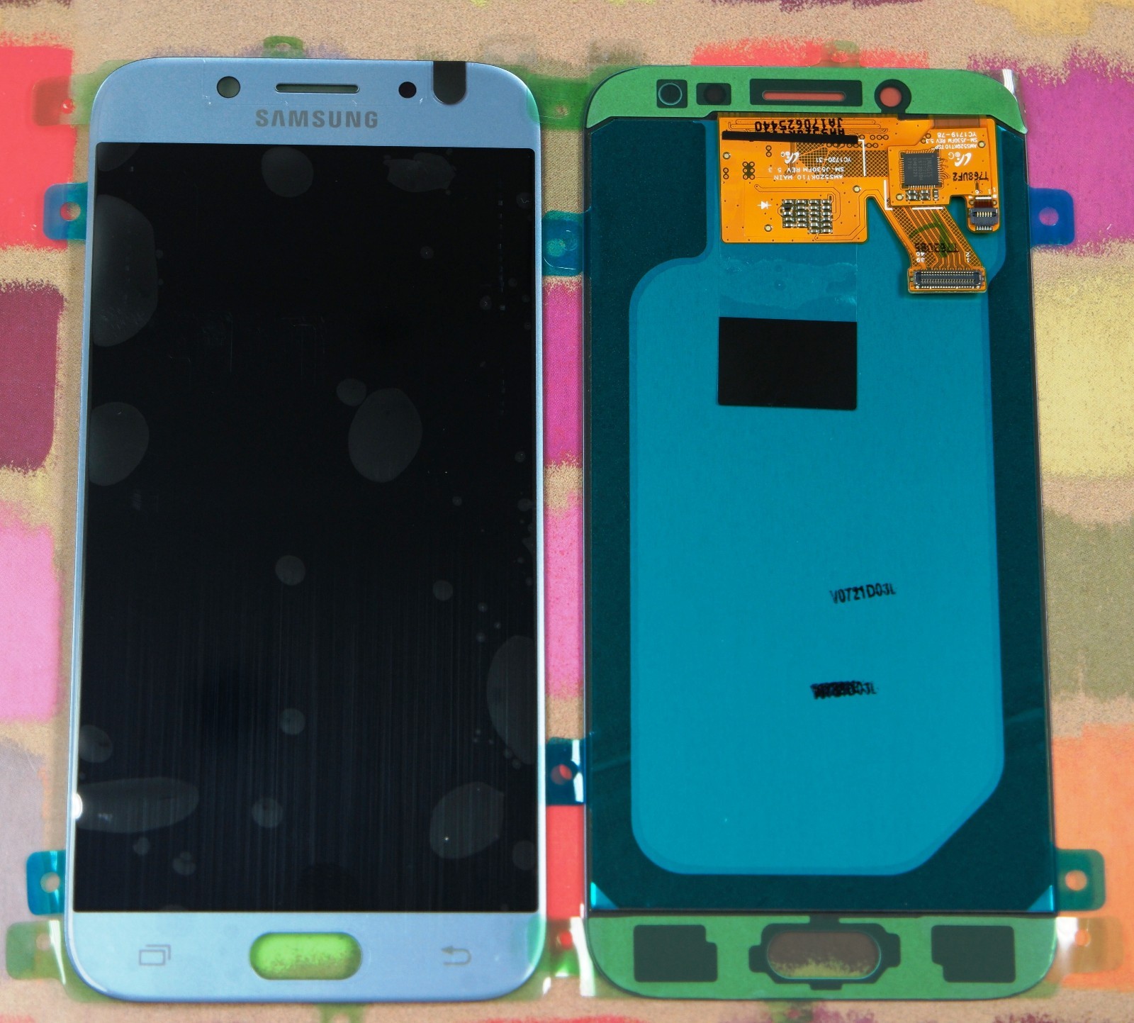 Genuine Silver Blue Samsung 17 Sm J530f Sm J530ds Galaxy J5 Screen Amoled Lcd Ebay