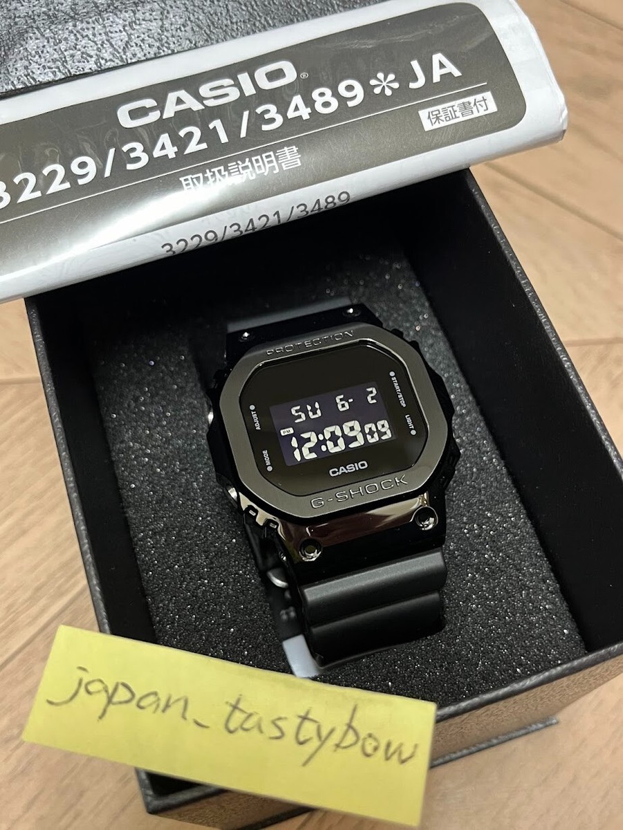 Casio G-SHOCK GM-5600B-1JF Digital Stainless Steel Bezel