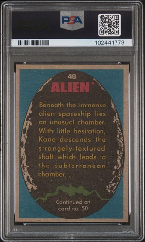 1979 Topps Alien - 48 The Chamber Entrance - PSA 9 MINT - Picture 4 of 4