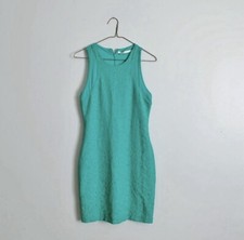 Trufaluc Zara Teal Embroidered Dress Size M