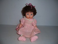 Vintage 1960s 13" Curly Hair Girl Baby Doll