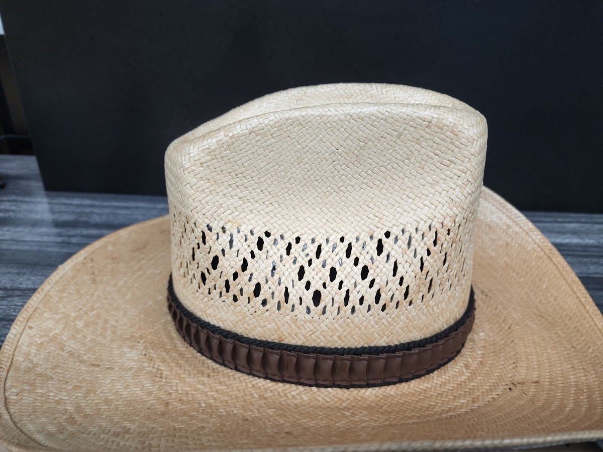 Vintage Stetson Road Runner Cowboy Hat w/ Embroidered Design Size 6 5/8 NWOT Stetson Roadrunner Hat - Etsy main image 3