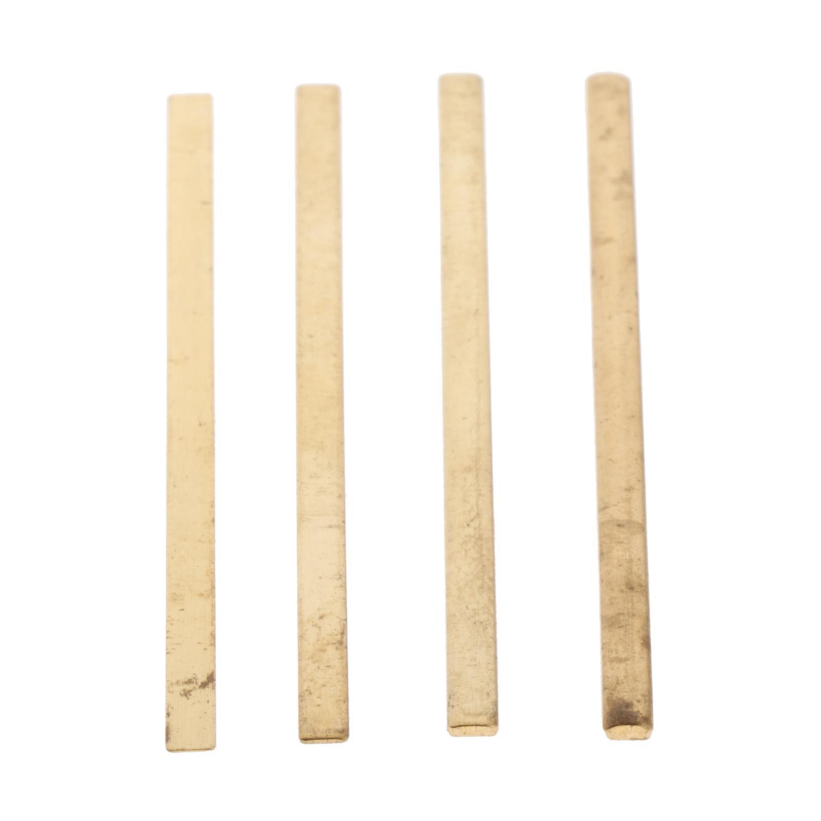 4Pieces Copper Guitar Nut Shims Music Instruments Accessory