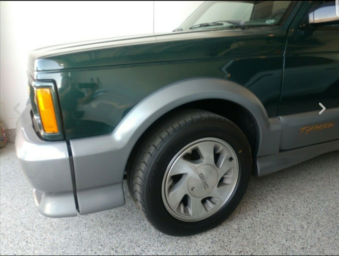 GMC Syclone Typhoon Fiberglass Fender Cladding Set eBay