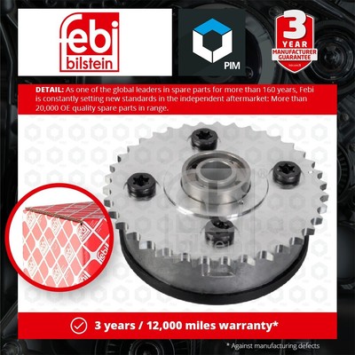 Camshaft Adjuster fits BMW 630 E63, E64 3.0 Intake side 04 to 07 N52B30A Febi