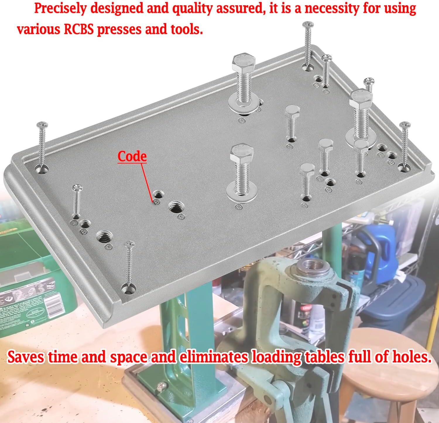 Accessory Base Plate-3 9282 for RCBS Almost All Presses and Reloading Equipment