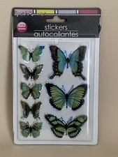 Green Black Butterfly Fly Stickers Crafting Scrapbooking by Special Moments