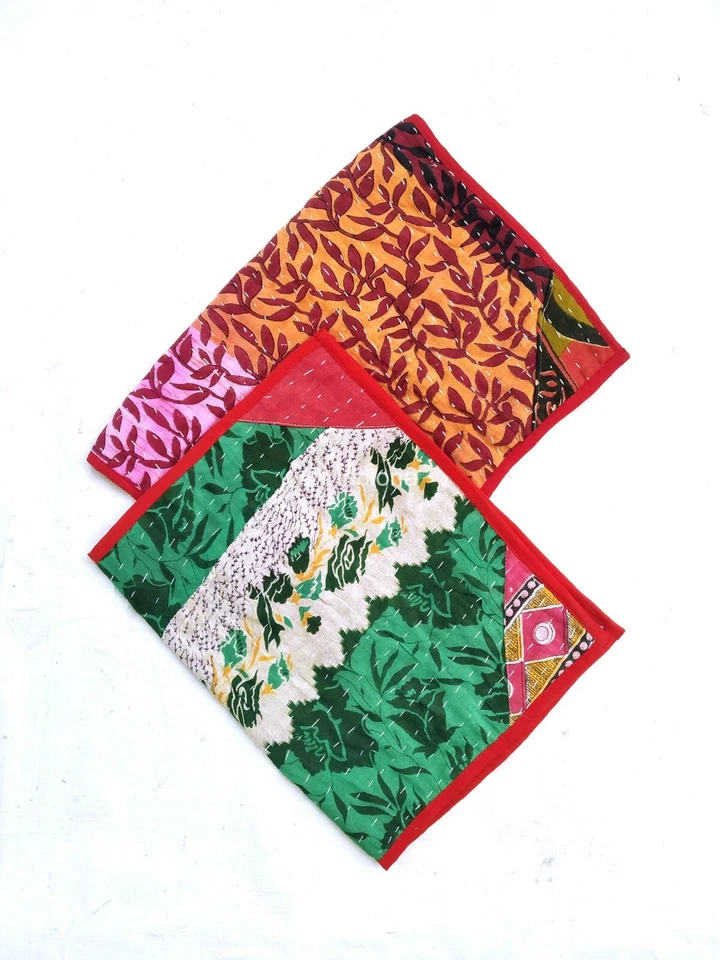 Cotton Kantha Placement Kitchen Set Of 10 Pcs Napkin, Dining Table Placemats - Image 4 of 4