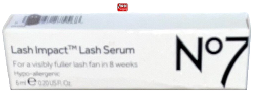 No7 Lash Impact Lash Serum for Fuller, Thicker and Darker Lashes 0.20 oz