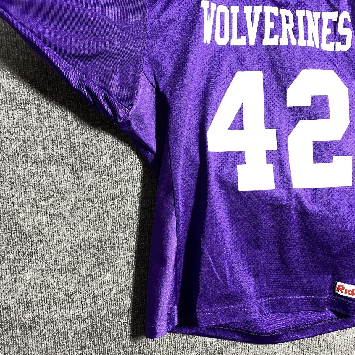 VINTAGE Riddell Football Jersey Youth Size Medium Purple
