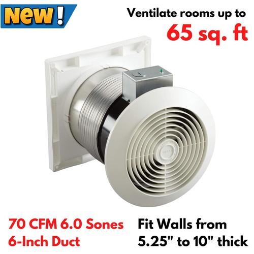 70CFM Through Wall Bathroom Vent Exhaust Fan Mobile Home Hot Tub