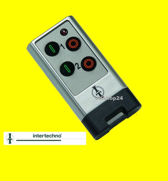 Intertechno ITKL-2 Mini-Funk-Handsender 2-Kanal Outdoor Fernbedienung Lerncode-image