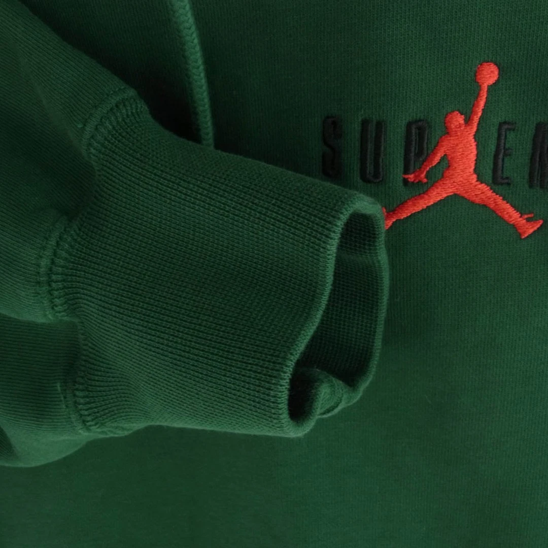 Felpa con cappuccio Supreme 24AW Nike Jordan maglione ricamato logo usata LIFE 0