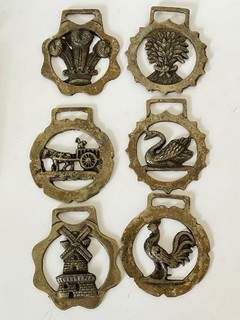 A Lot Of 6 Horse Brasses Made In England