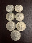 1965 To 1969  Kennedy Half Dollars (40 percent Silver) Lot of 7