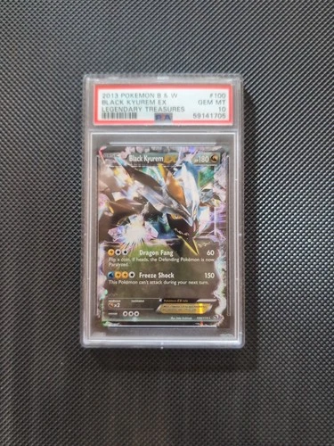PSA10 - Black Kyurem EX Legendary Treasures 100/113 Holo Ultra Rare 2013