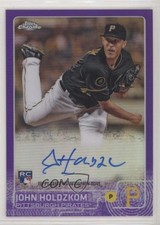 2015 Topps Chrome Rookie Purple Refractor 21/250 John Holdzkom #AR-JH Auto 1s6