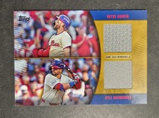 2025 Topps Major League Material Dual Bryce Harper Kyle Schwarber Relic /50 Gold