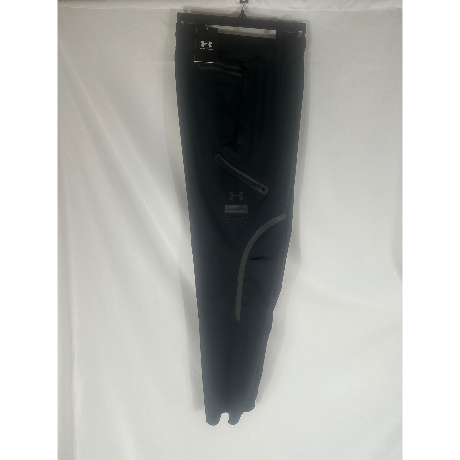 Under Armour Unstoppable Cargo Pants Mens XL Black Fitted NWT MSRP $110 thumbnail 4