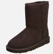 Ugg Classic Short II Boots 1017703K Chocolate Brown Sheepskin Kid's Size 5