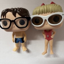 Lot of 2 Sandlot Funko Pop Figures: Wendy Peffercorn & Squints life guard kiss