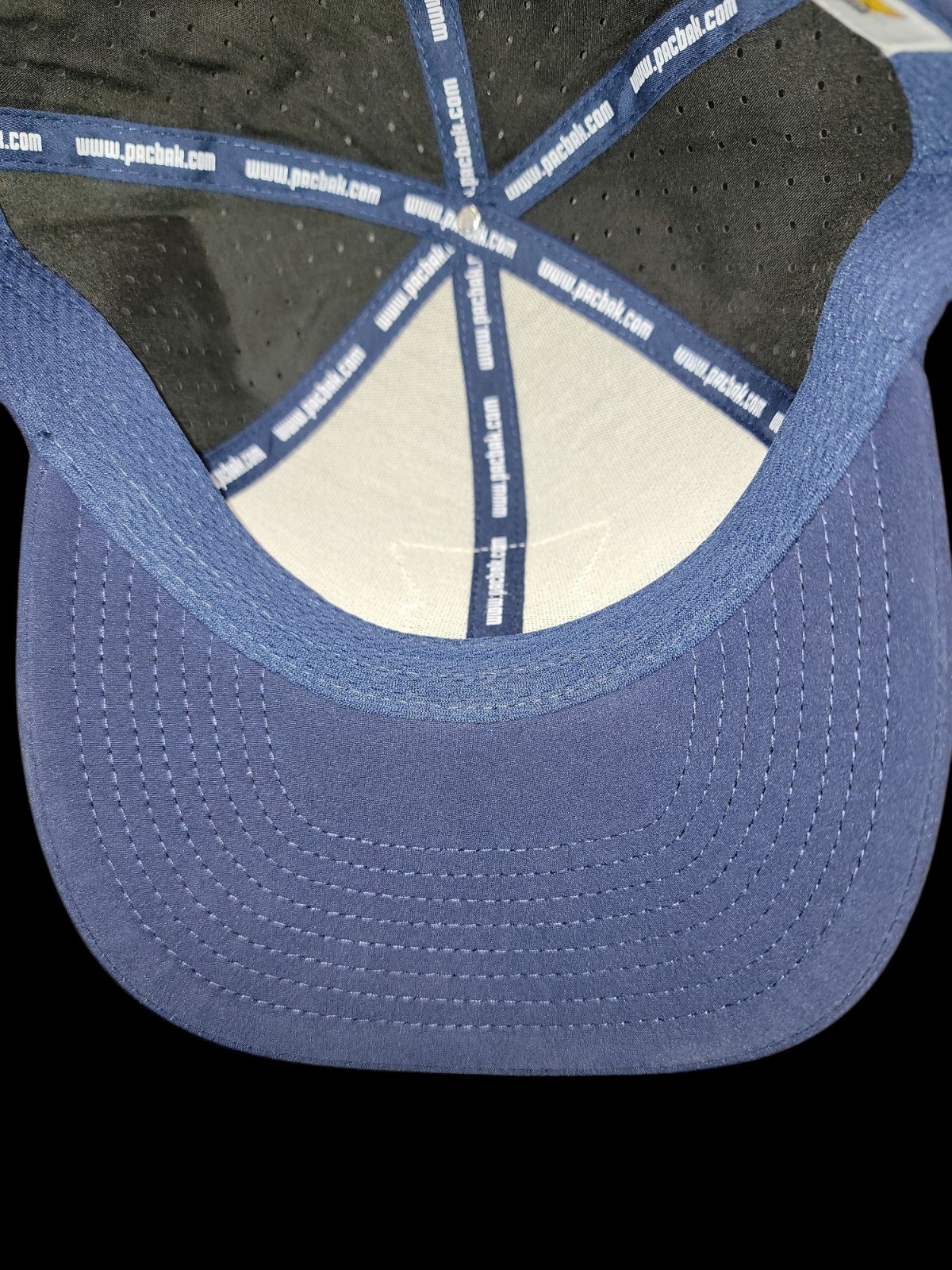 PacBak Performance Snapback Hat Blue Packable Gol… - image 6