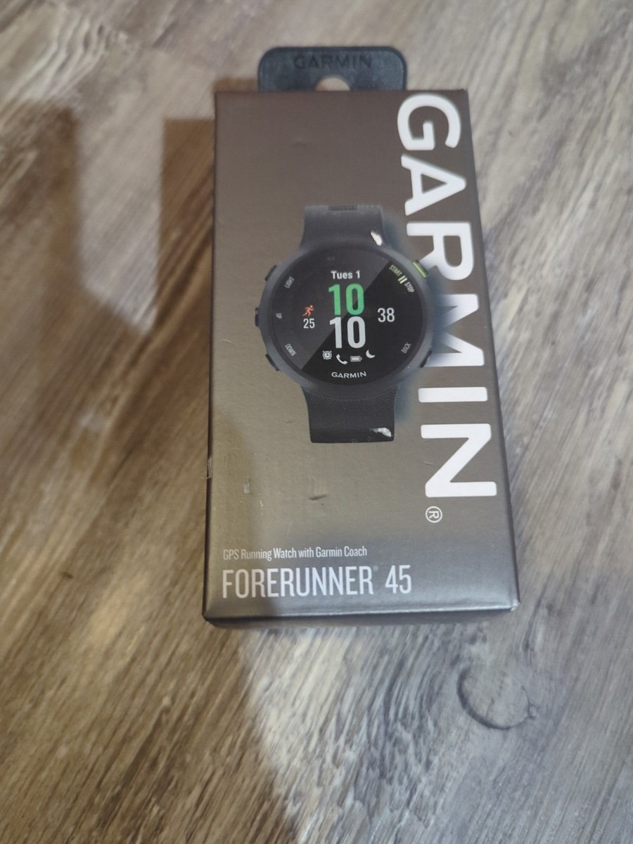 Garmin Forerunner 45 GPS Running Watch Black, Case Size 42mm for