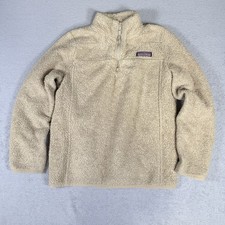 Vineyard Vines Quarter 1/4 Zip Pullover Youth Large 14 Brown Sherpa Whale Logo