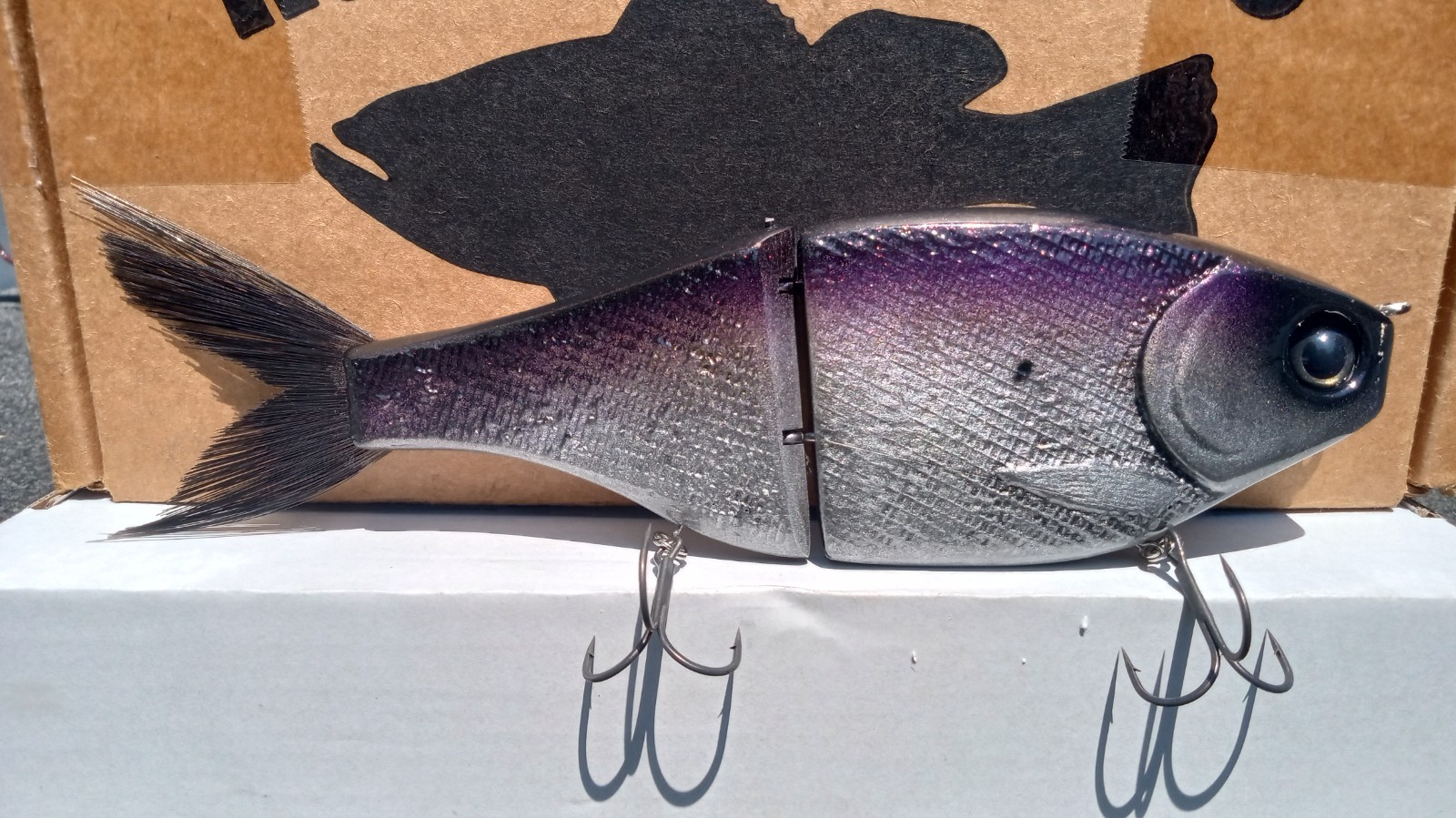 CLUTCH THE BOSS GLIDE SWIMBAIT 9" 4 OZ {SHADOW SHAD} BRAND NEW 🔥 clutch,kgb,etc - Image 2