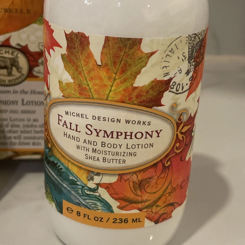 Michel Design Works Otoño Sinfonía Manos Cuerpo Loción Hidratante Manteca de Karité 8z Foto 4 de 4