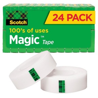 Scotch  Magic Invisible Tape 810K24, 3/4 in x 1000 in x 0 in (19 mm x 25