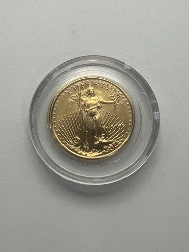 🌟 2000 American 1/10 oz Gold Eagle $5 Coin IN CAPSULE ONLY (NO OGP)