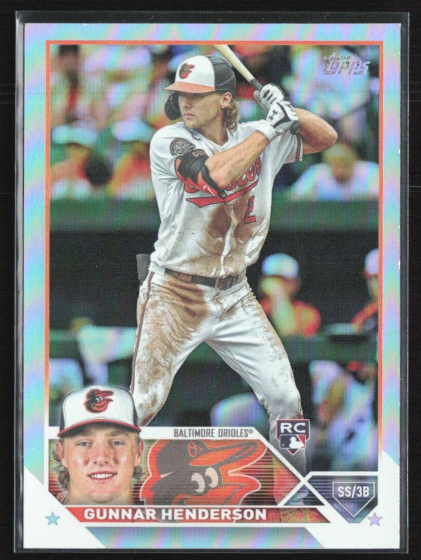Gunnar Henderson 2023 Topps Rainbow Foil RC #206 Baltimore Orioles