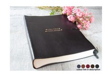 LEATHERKIND Personalised Rustico Italian Full-Grain Leather Photo Album Black