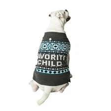 Vibrant Life Dog Sweater, Favorite Child, Pet Size L 50-90LBS Christmas