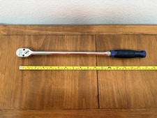 Snap-on Tools Blue 38 Drive Hard Grip Long Fixed Ratchet New Fhlld100
